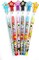 TINYMILLS 24 Pcs Day of the Dead Halloween Multi Point Stackable Pencil with Eraser for Halloween Party Favor Prize Carnival Goodie Bag Stuffers Pinata Fillers